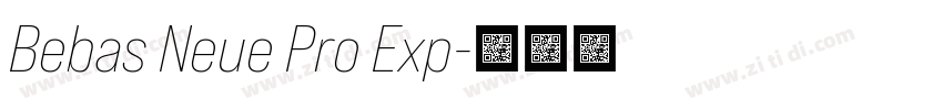 Bebas Neue Pro Exp字体转换